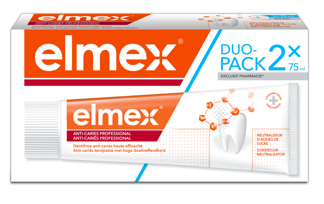 ELMEX PROFESSIONAL ANTI-CARIES TOOTHPASTE 2X75ML