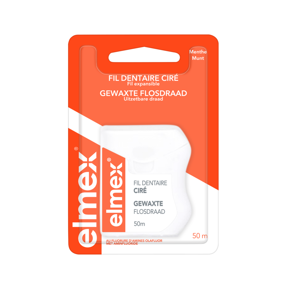 ELMEX DENTAL FLOSS WAX 50M 30750