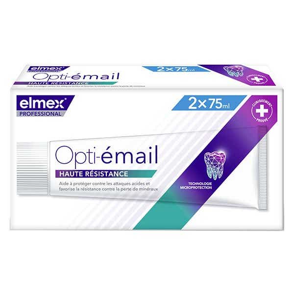ELMEX PROFESSIONAL OPTIEMAIL HIGH RESISTANCE TOOTHPASTE 2X75ML