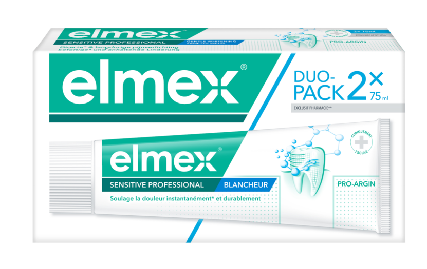 ELMEX SENSITIVE PROFESSIONAL WHITENING TOOTHPASTE 2X75ML