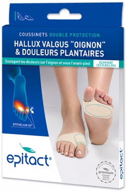 EPITACT DOUBLE PROTECTION HALLUX VALGUS PAIN PADS SIZE S 1 PAIR