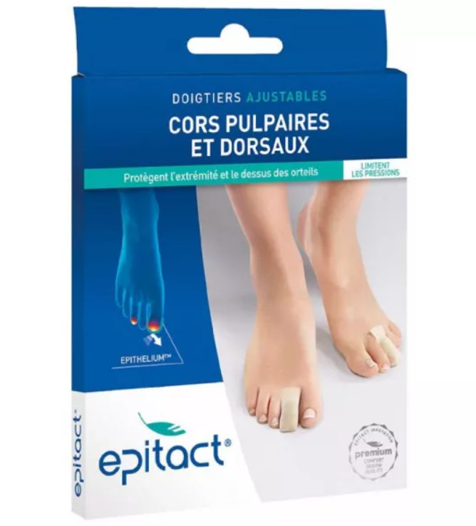 EPITACT ADJUSTABLE FINGER Cots PULPAR AND DORSAL CORNS 2 PROTECTIONS