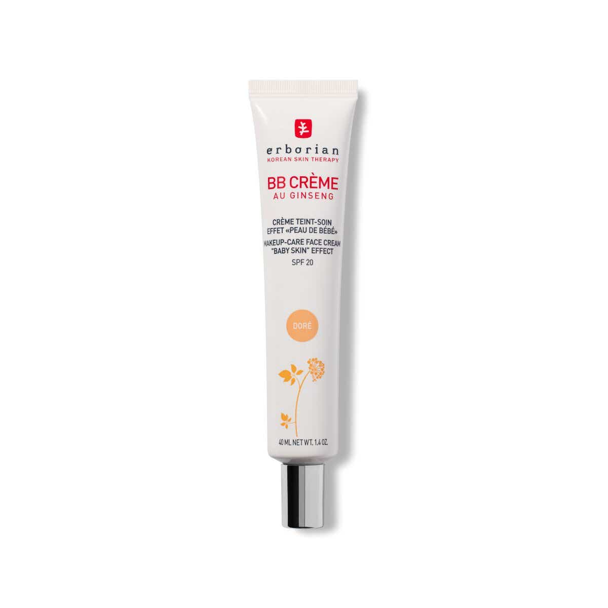 ERBORIAN BB CREAM WITH GINSENG SPF 20 GOLDEN TINT ALL SKIN TYPES 40ML