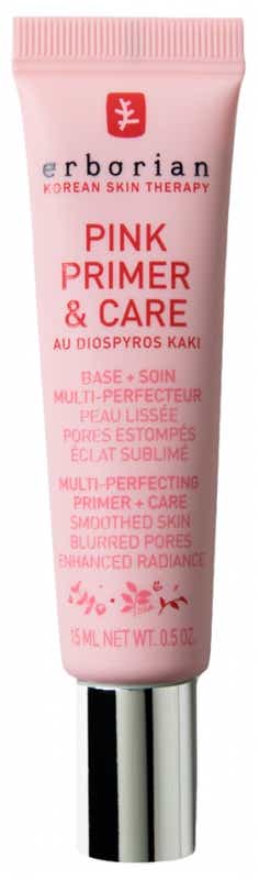 ERBORIAN PINK PRIMER CARE WITH DIOSPYROS KAKI COMPLEXION BASE AND PERFECTOR TREATMENT 15ML