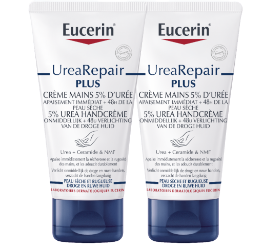 EUCERIN UREA REPAIR REPAIR HAND CREAM 2 X 75ML