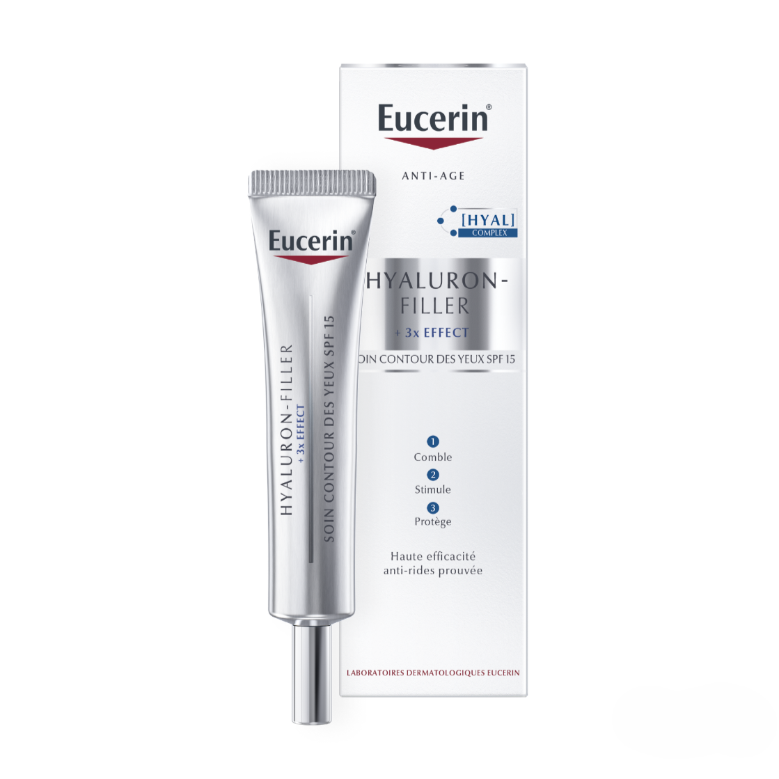 EUCERIN HYALURON FILLER 3X EFFECT EYE CONTOUR CARE SPF15 15ML