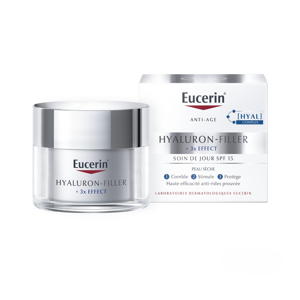 EUCERIN HYALURON FILLER 3X EFFECT DAY CARE SPF15 50ML JAR FORMAT