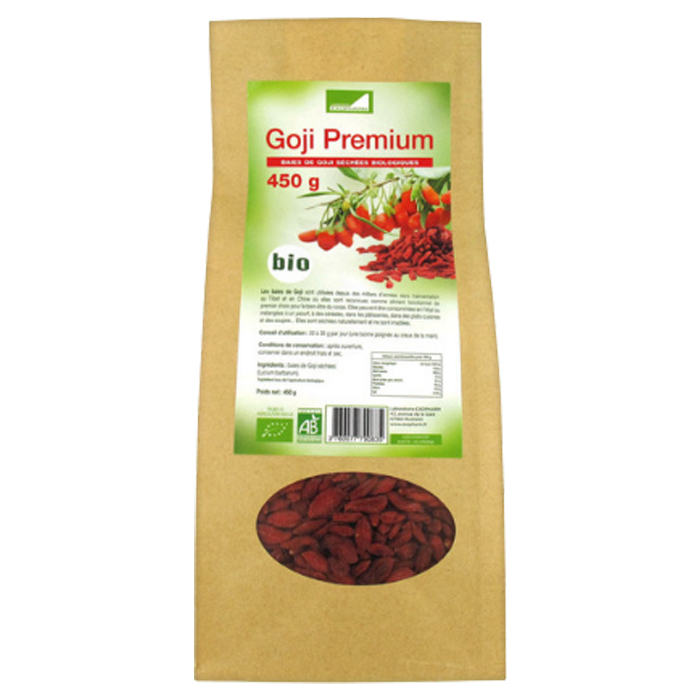 EXOPHARM ORGANIC DRIED GOJI BERRIES 450G