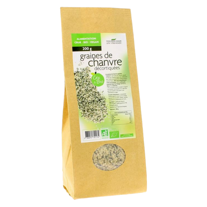 EXOPHARM ORGANIC HEMP SEEDS 200G