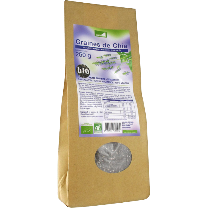 EXOPHARM ORGANIC CHIA SEEDS 250G