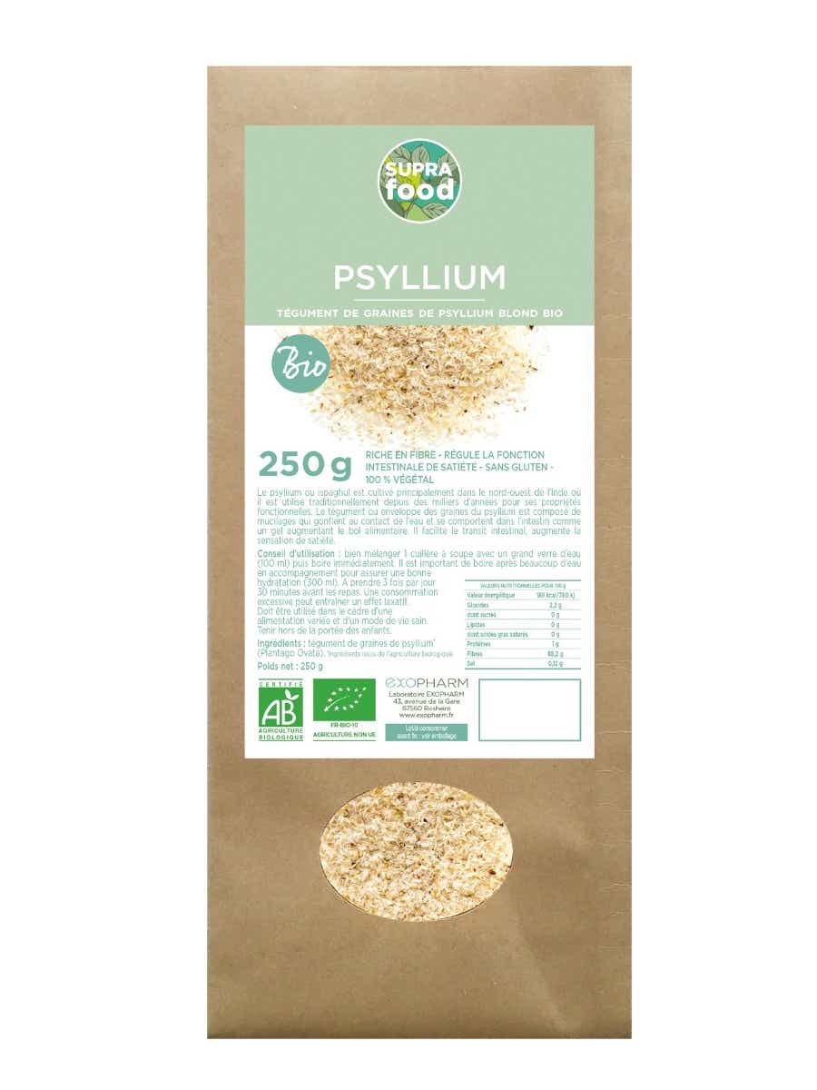 EXOPHARM PSYLLIUM BLOND PSYLLIUM SEED TEGUMENT 250G HTML