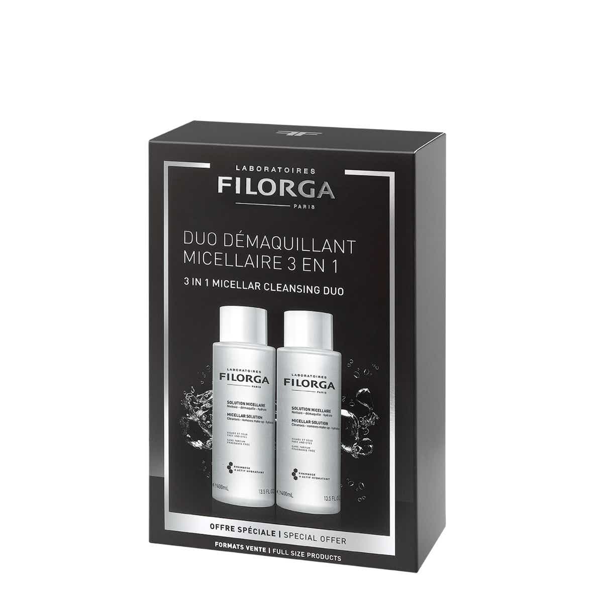FILORGA DUO MICELLAR MAKEUP REMOVER 3 IN 1 2X400ML