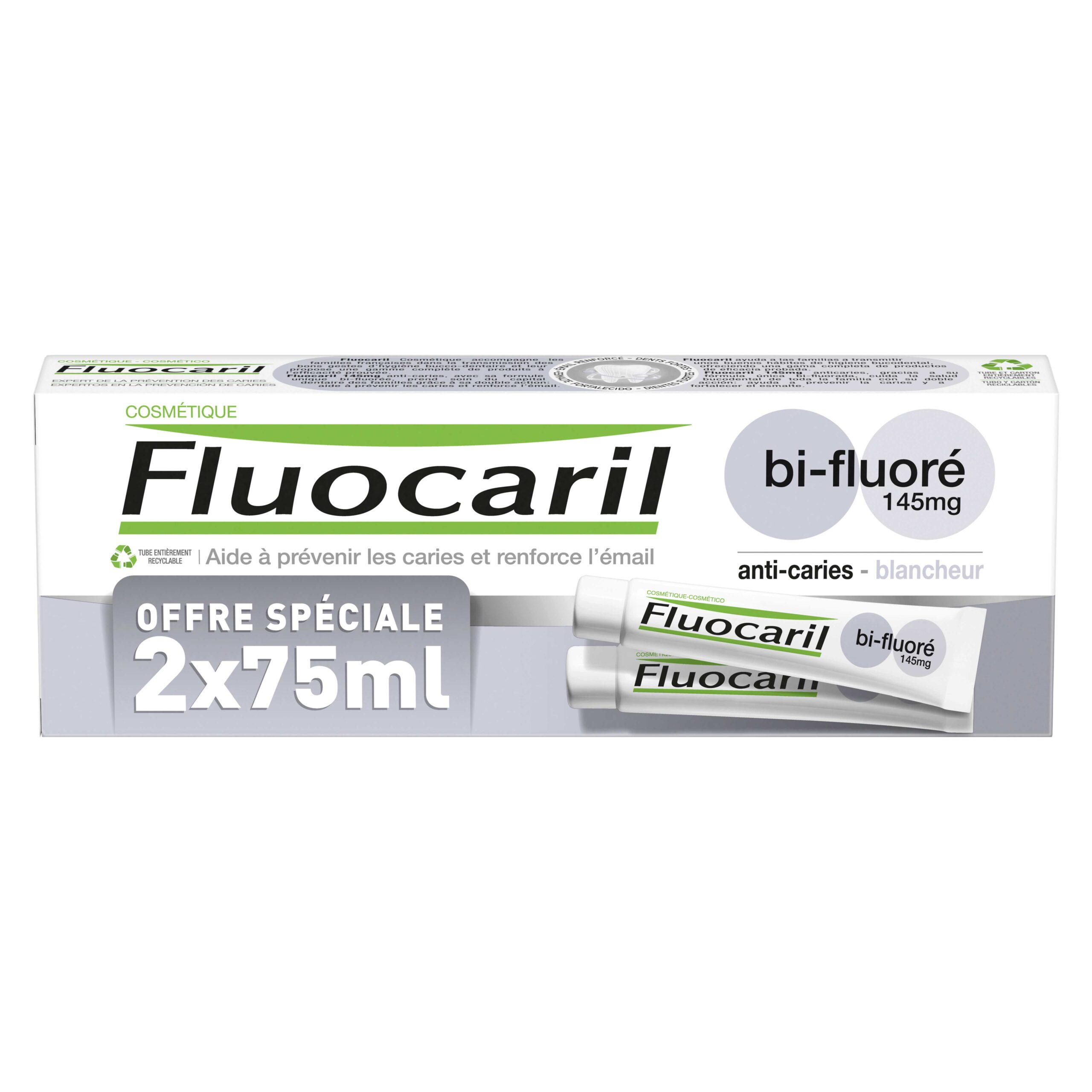 FLUOCARIL WHITENING TOOTHPASTE 2X75ML