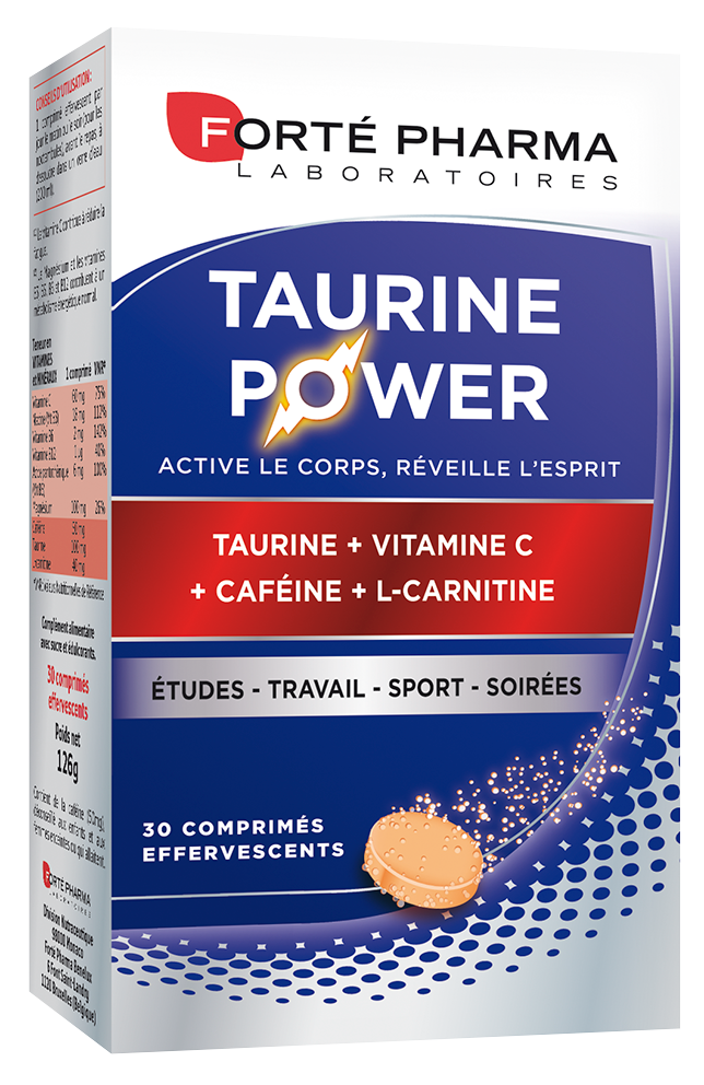 FORTE PHARMA TAURINE POWER 30 EFFERVESCENT TABLETS