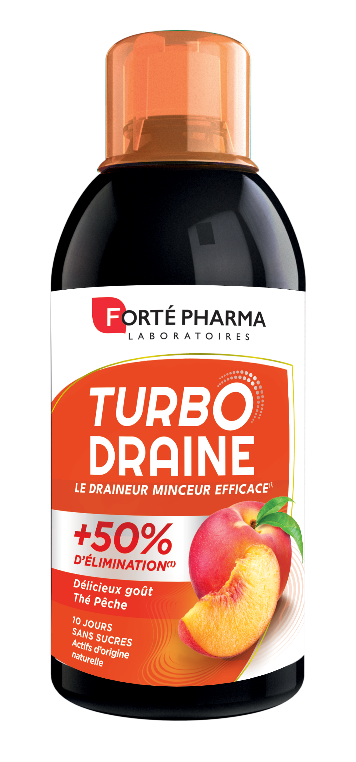 FORTE PHARMA TURBODRAINE PEACH TEA 500ML