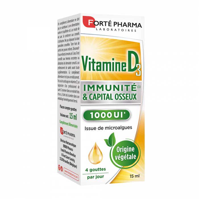 FORTE PHARMA VITAMIN D3 IMMUNITY AND BONE CAPITAL 15ML