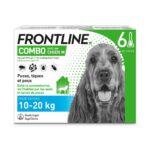 FRONTLINE COMBO SPOT ON DOG 10 TO 20KG 6 PIPETTES OF 1 34ML