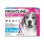FRONTLINE TRI ACT SPOT ON DOGS 10 TO 20KG 3 PIPETTES OF 2ML