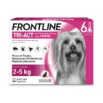 FRONTLINE TRI ACT SPOT ON DOGS 2 TO 5KG 3 PIPETTES OF 0 5ML