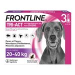 FRONTLINE TRI ACT SPOT ON DOGS 20 TO 40KG 3 PIPETTES OF 4ML