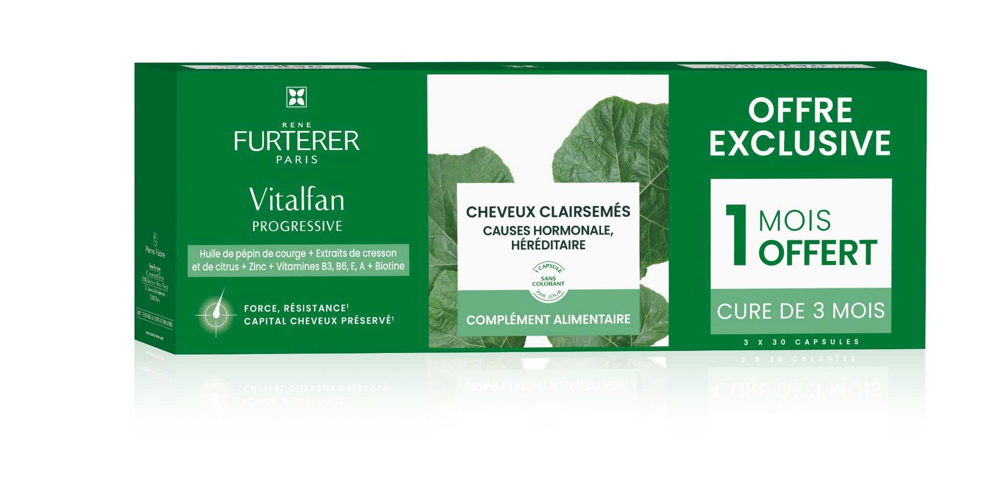 FURTERER VITALFAN PROGRESSIVE FALL ANTI-FALL 3 BOXES OF 30 CAPSULES