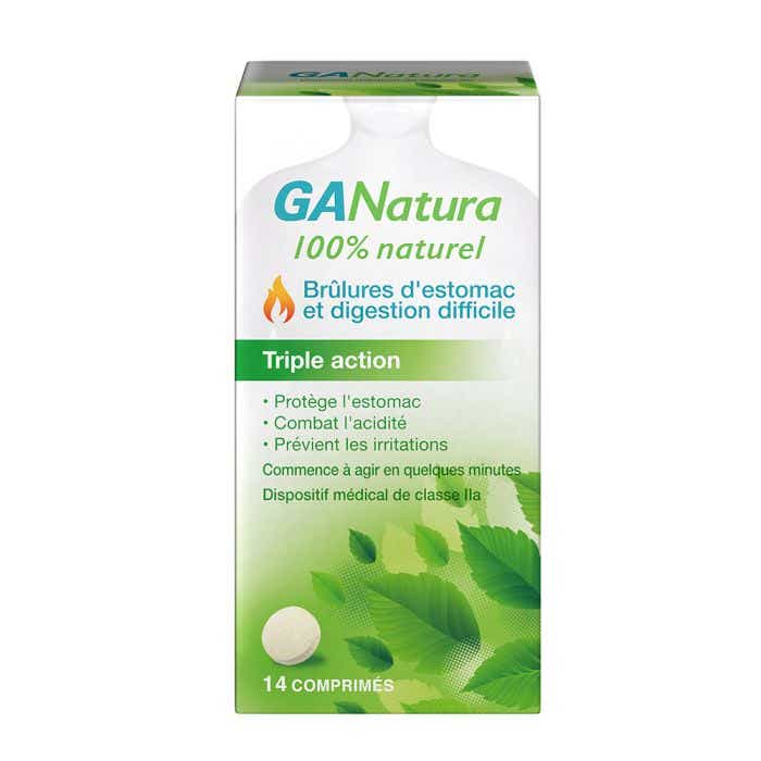GANATURA 100 NATURAL HEARTBURN AND DIGESTION 14 TABLETS