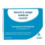 GILBERT ALCOHOL COMPRESSES 12 UNITS