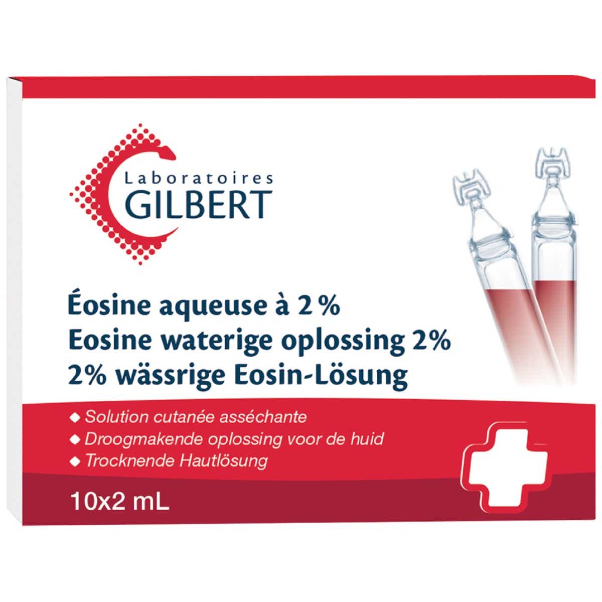 GILBERT AQUEOUS EOSIN 2 10 X 2 ML