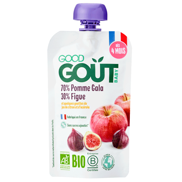GOOD GOUT FRUIT GOURD FOR BABY 6 MONTHS APPLE FIG 90G