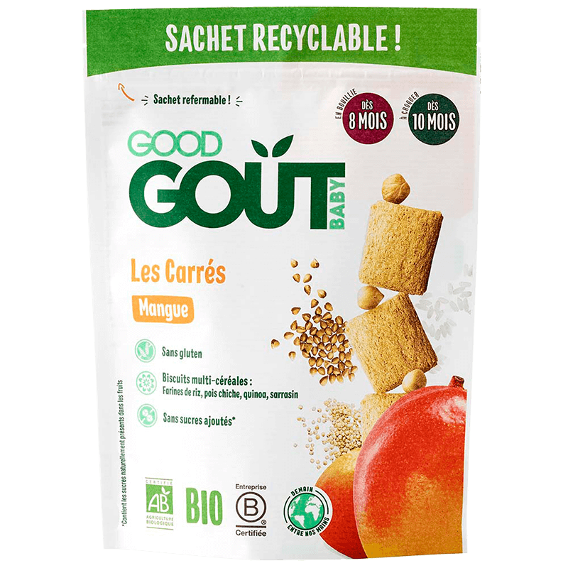 GOOD GOUT MANGO SQUARES 50G