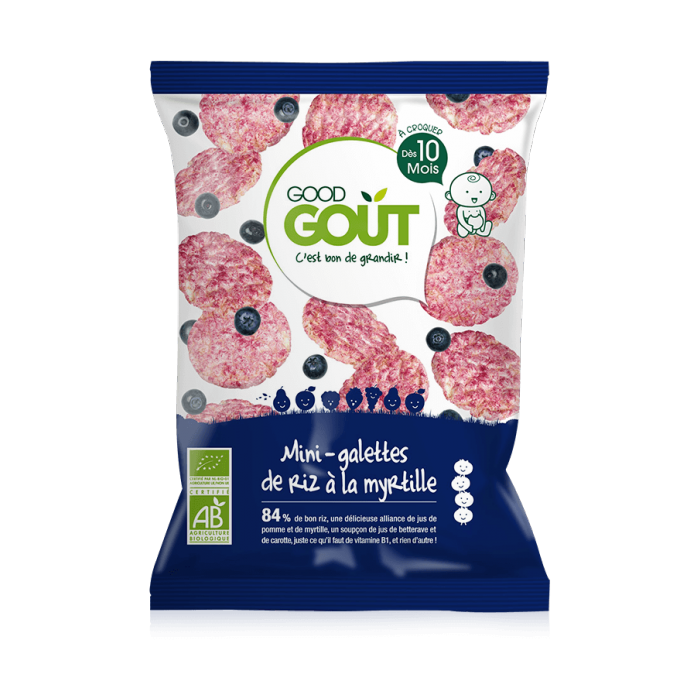GOOD GOUT MINI RICE CAKES WITH BLUEBERRY 40G