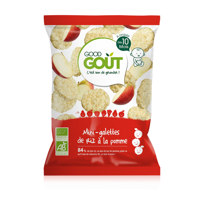 GOOD GOUT MINI RICE CAKES WITH APPLE 40G