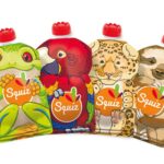 AMAZONIA REUSABLE BOTTLES 4X130ML 1 SQUIZ ZIP
