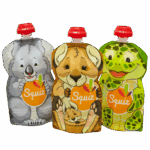 REUSABLE BOTTLES AUSTRALIA 3X130ML 1 SQUIZ ZIP