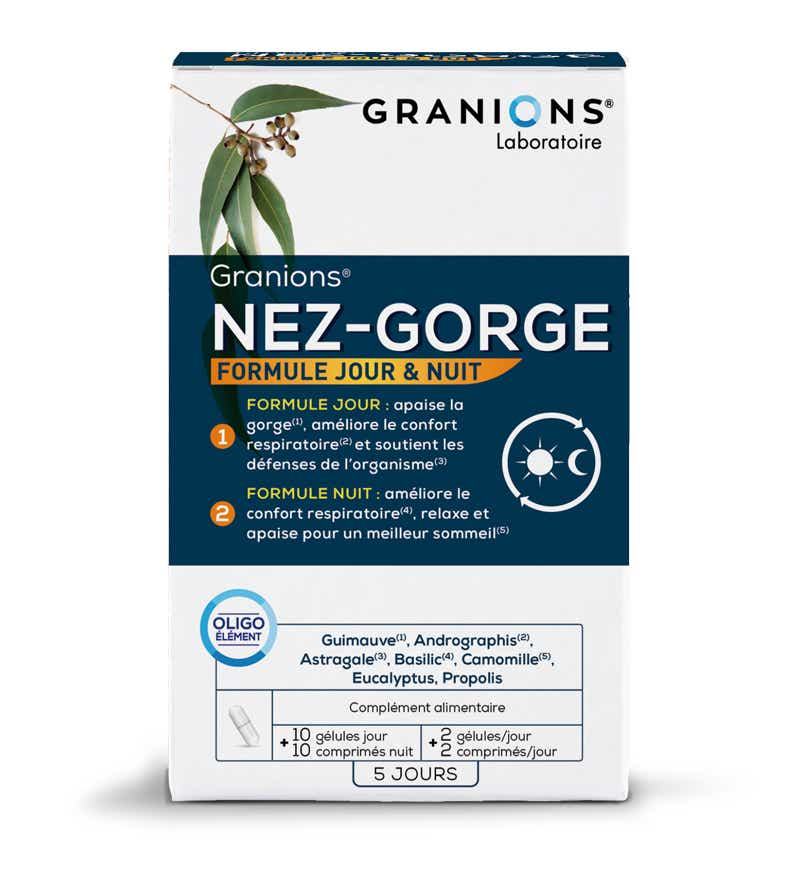 GRANIONS NOSE THROAT 10 CAPSULES 10 TABLETS