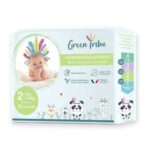 GREEN TRIBU ECOLOGICAL DIAPERS MINI SIZE 2 FROM 3 TO 6 KG 28 DIAPERS