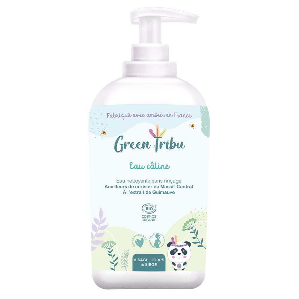 GREEN TRIBU NO-RINSE CLEANING WATER ORGANIC CALINE WATER FACE BODY AND SEAT 500ML