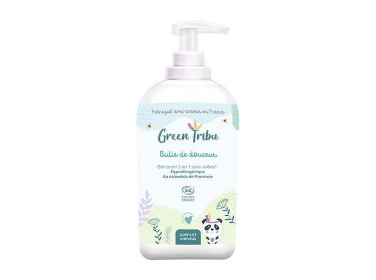 GREEN TRIBU 2 IN 1 WASHING GEL ORGANIC SOFT BUBBLE FOR BODY AND HAIR 500ML