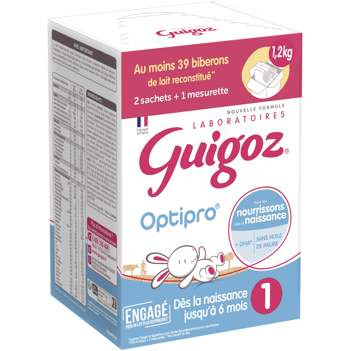 GUIGOZ GUIGOZ 1 MILK POWDER 0 6 MONTHS 1 2KG
