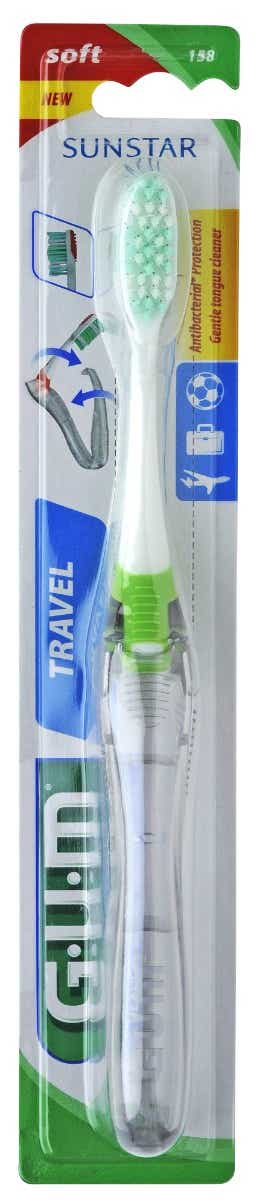 GUM TRAVEL TOOTHBRUSH 158 ADULT 1 UNIT