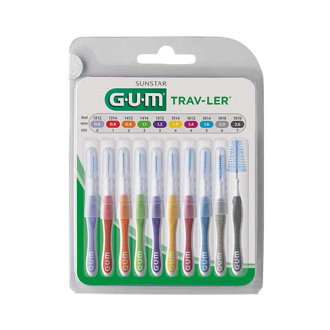 GUM BRUSHES TRAV LER MULTIPACK X9