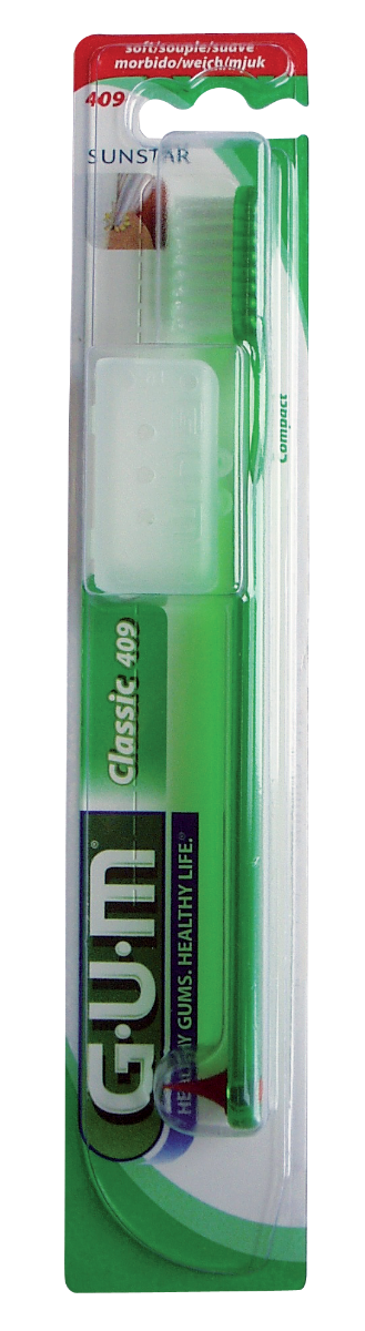 GUM CLASSIC COMPACT SOFT TOOTHBRUSH 409 1 UNIT