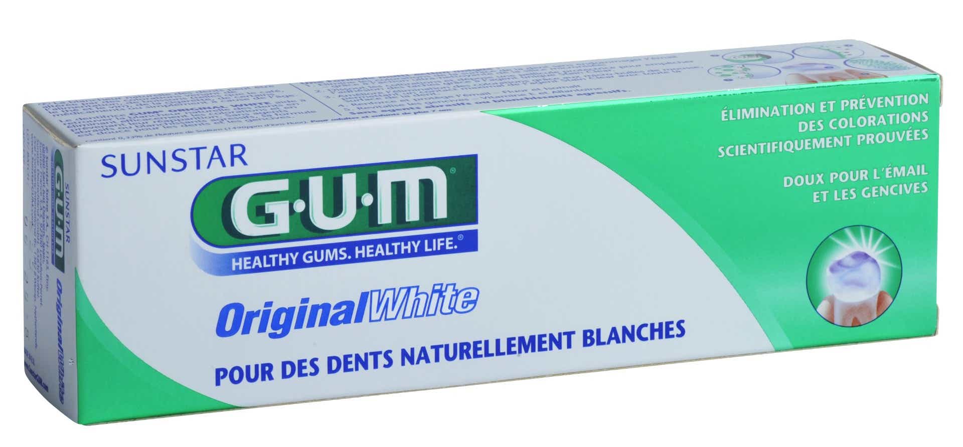 GUM TOOTHPASTE ORIGINAL WHITE 75ML