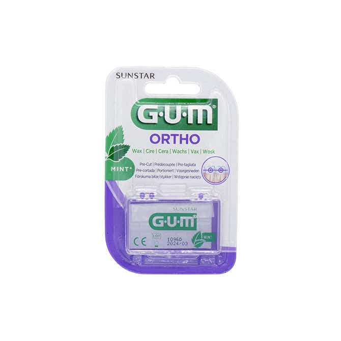 GUM ORTHO ORTHODONTIC WAX MINT FLAVOR