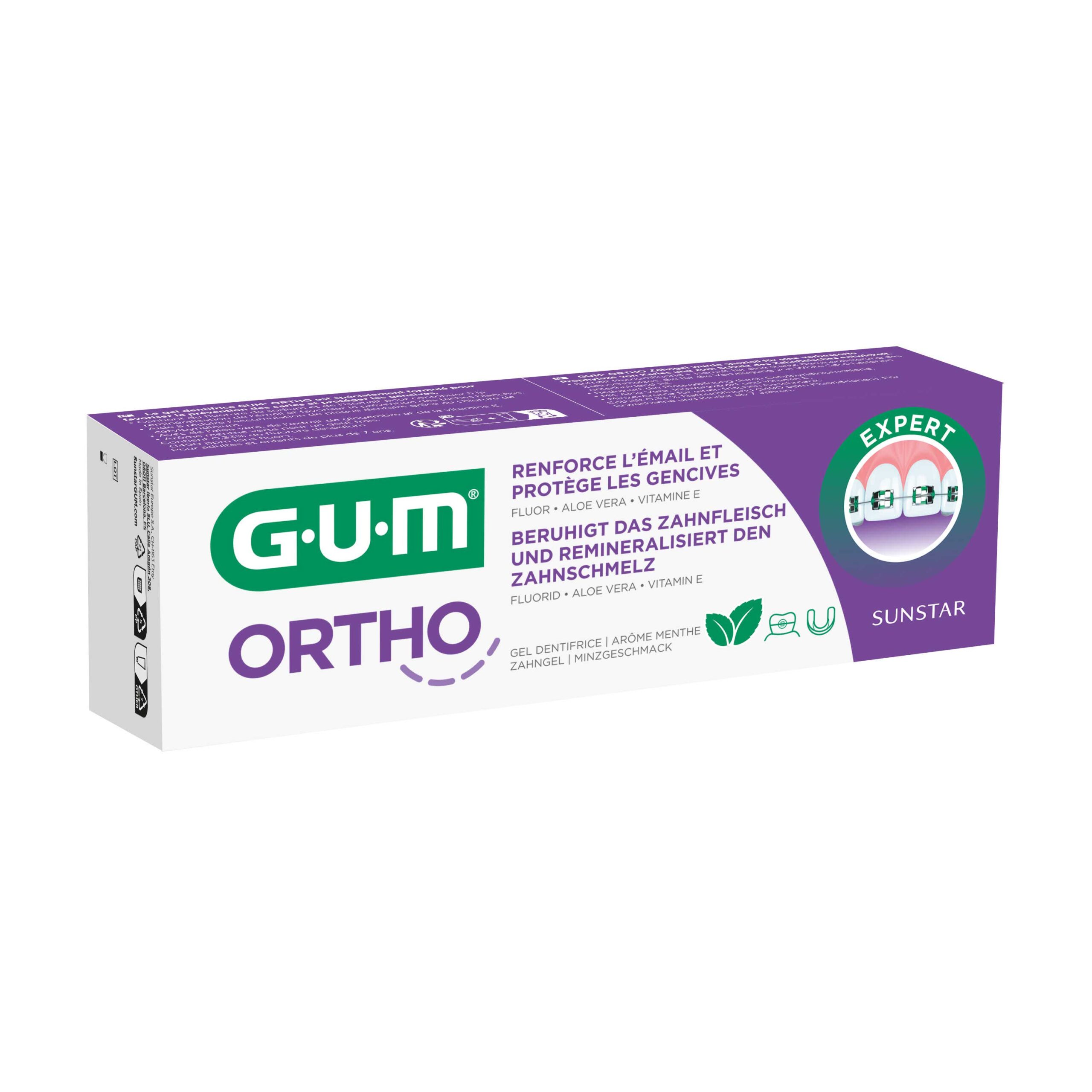 GUM ORTHO SPECIAL ORTHODONTICS TOOTHPASTE GEL 75 ML