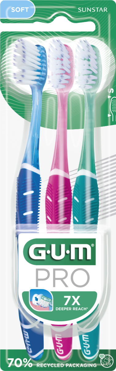GUM PRO 525 SOFT TOOTHBRUSH 2 1 OFFERED