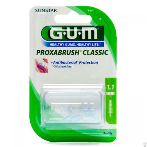 GUM PROXABRUSH CLASSIC BRUSHES 414 REFILLS 11MM 8 UNITS