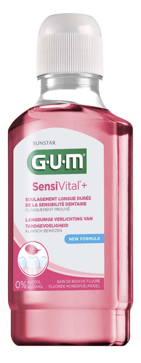 GUM SENSIVITAL FLUORINATED MOUTHWASH 300ML