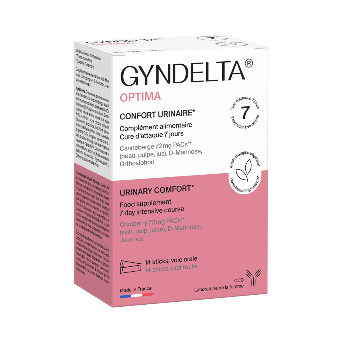 GYNDELTA OPTIMA URINARY COMFORT 14 STICK
