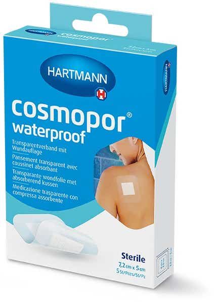 HARTMANN COSMOPOR WATERPROOF ABSORBENT DRESSINGS WATERPROOF 7 2X5CM 5 PIECES